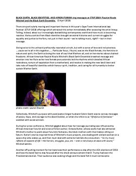 BLACK EARTH, BLACK IDENTITIES, AND AFROFUTURISM ring messages at CTIJF 2019: Flautist Nicole Mitchell and the Black Earth Ensemble
