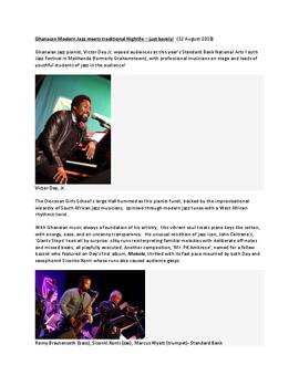 Ghanaian Modern Jazz meets traditional Highlife – just barely!