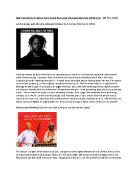 Jazz from Denmark, China, Ivory Coast, Korea and U.S. Speak diversity: CD Reviews